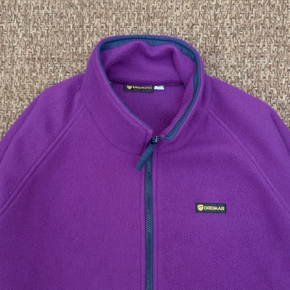 Vintage 90s Dreimar Fleece Jacket Full Zipper - Picture 3 of 16